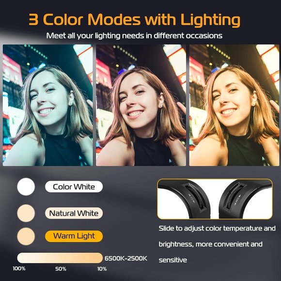 Ulanzi VL100X Selfie Light Clip LED Panel Bi Color Portable Clip Camera Light - Picture 3 of 8